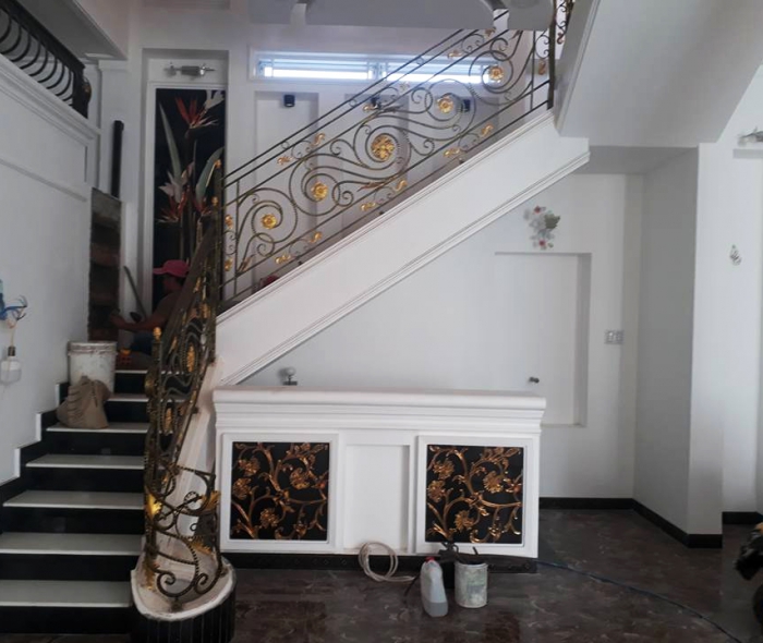 Cầu thang sắt nghệ thuật Châu Âu MDSCA07